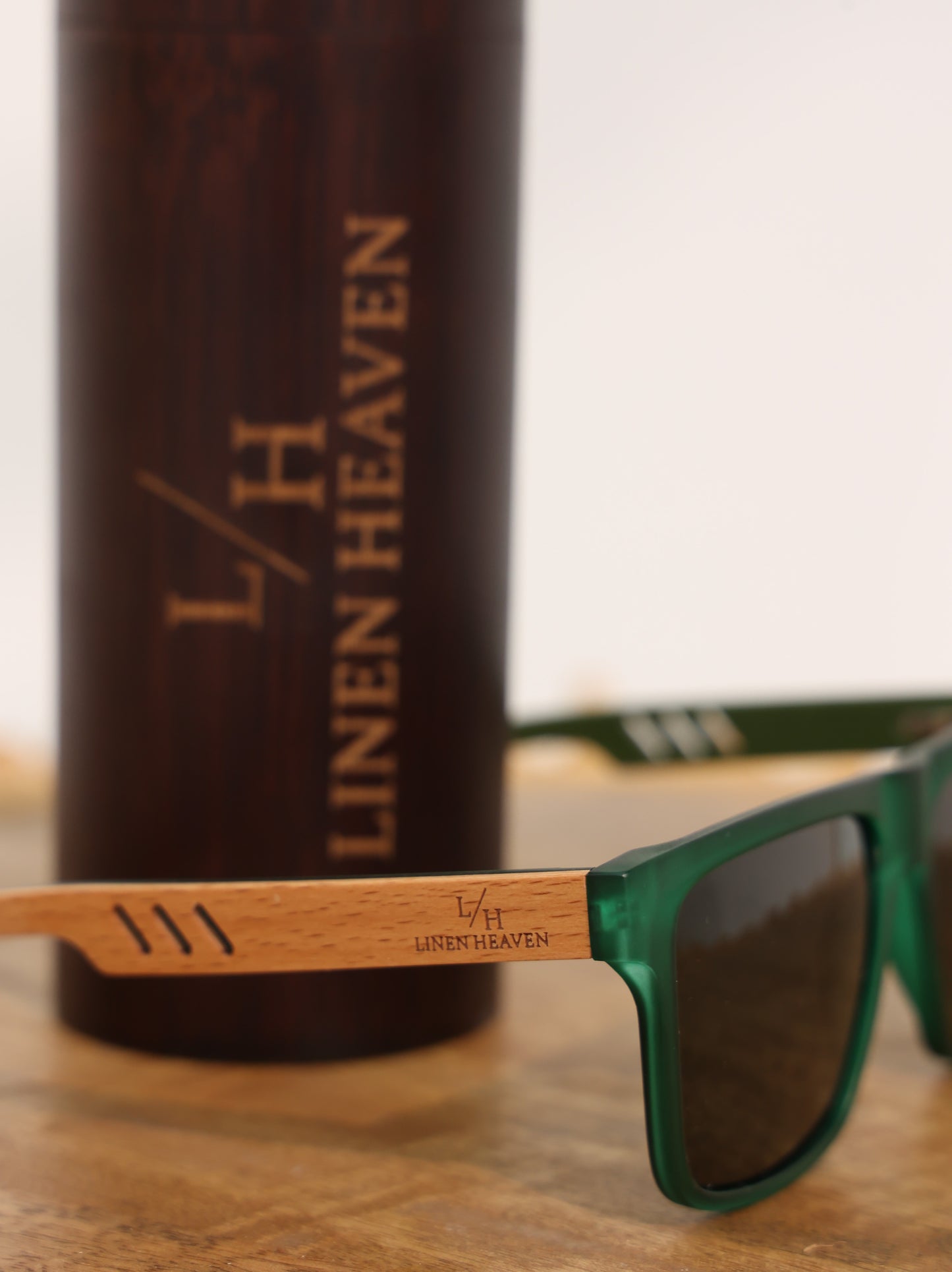 Bamboo Wood Sunglasses in green