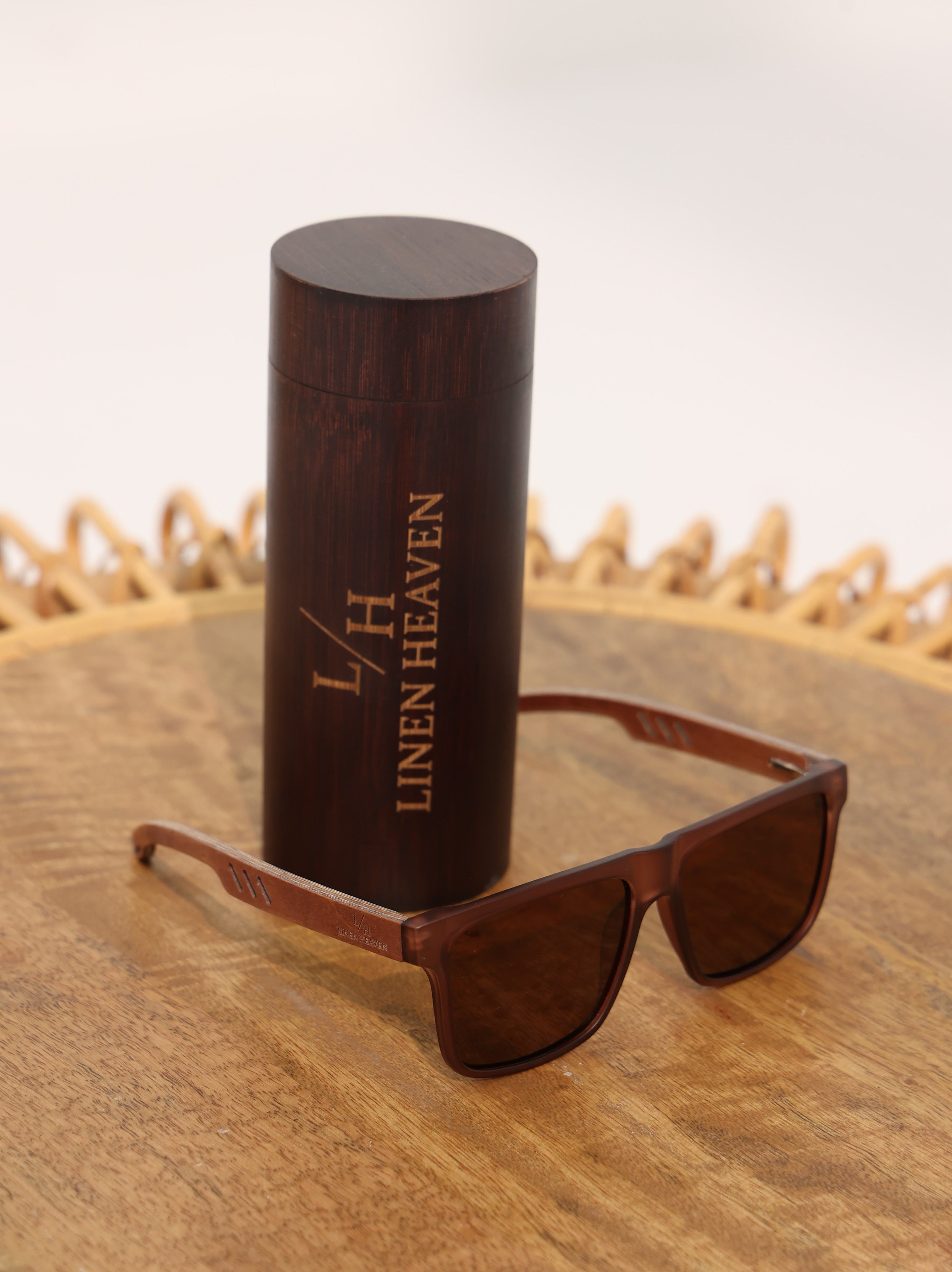 Bamboo Wood Sunglasses in black