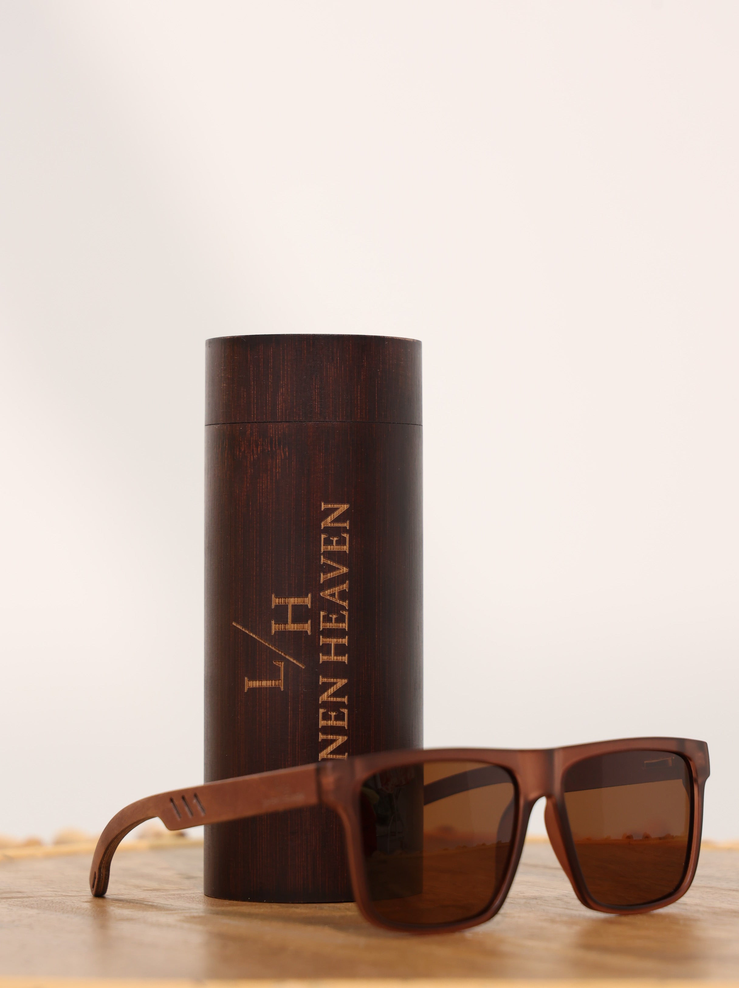 Bamboo Wood Sunglasses in blue